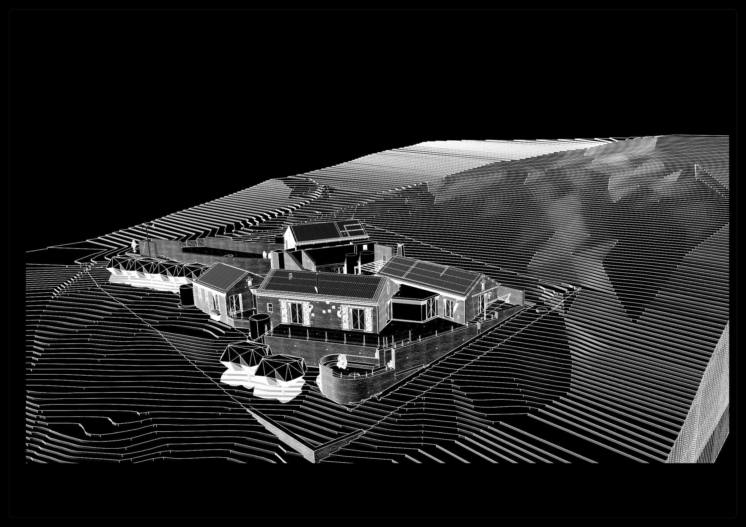 Piet se Pad — building envelopes plan view 3D